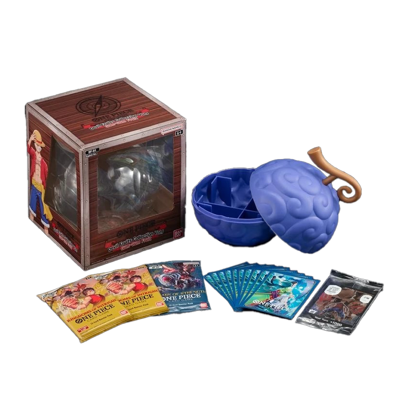 bandai namco entertainment one piece tcg devil fruits deck box Devil Fruit DF01 One Piece Gomu Gomu no Mi