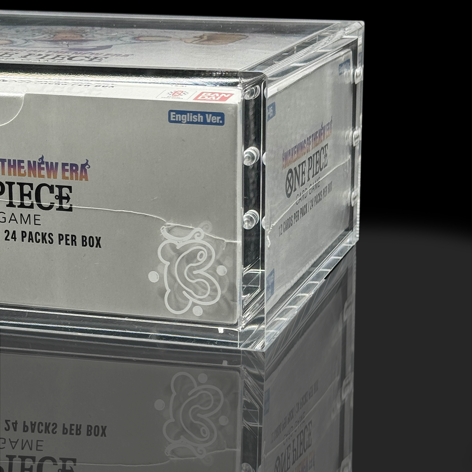 One Piece Booster Box Case Acrylic Display Case For One Piece OP05 Booster Box | UV Protection 5mm Thick Booster Box Protector UV One Piece Booster Box Case Acrylic Display Case For One Piece OP05 Booster Box | UV Protection 5mm Thick Booster Box Protector UV