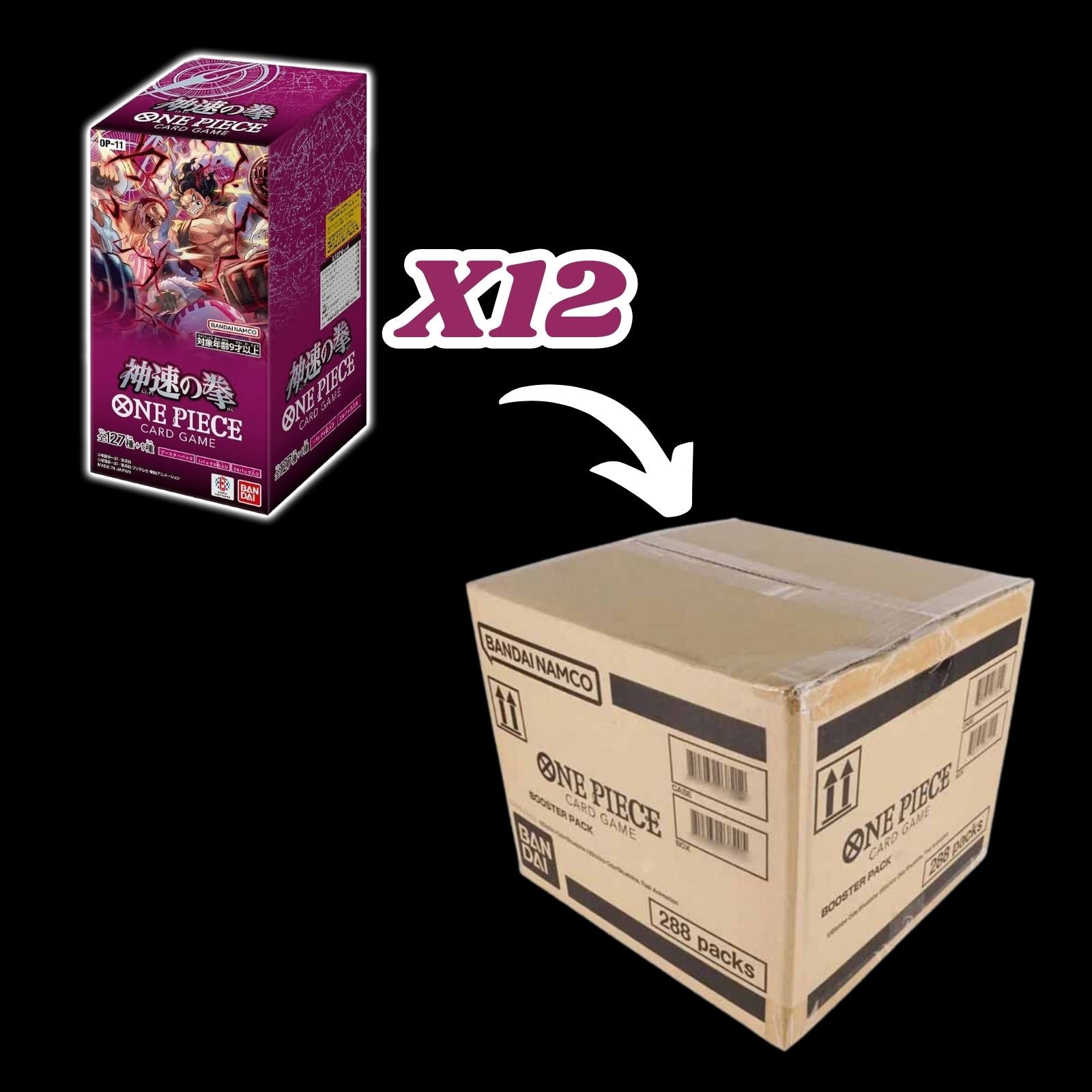 op11 booster box case Japanese display OP11 - Whole wake island