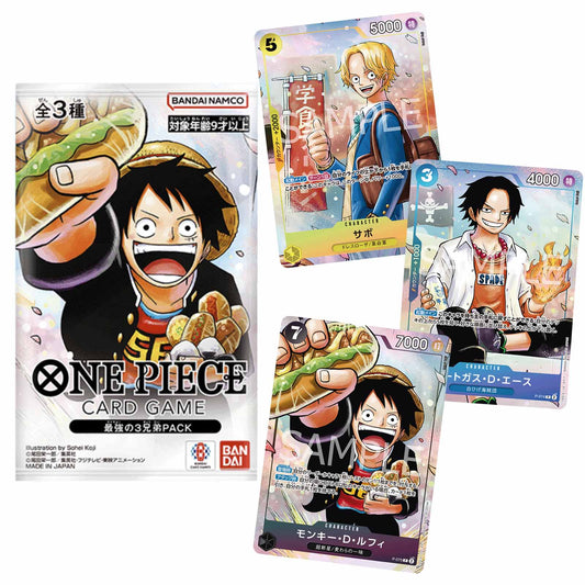 Promotion pack Saikyo - Mont Corvo avec Ace, Sabo et Luffy